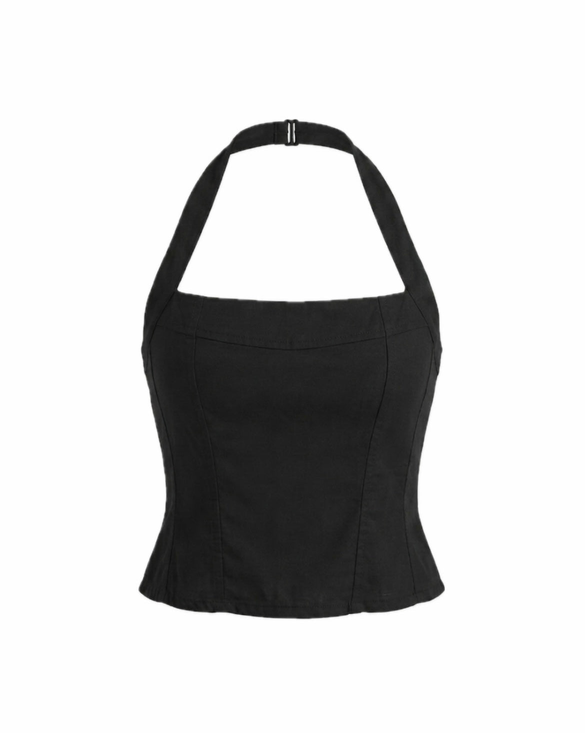 Black Backless Top