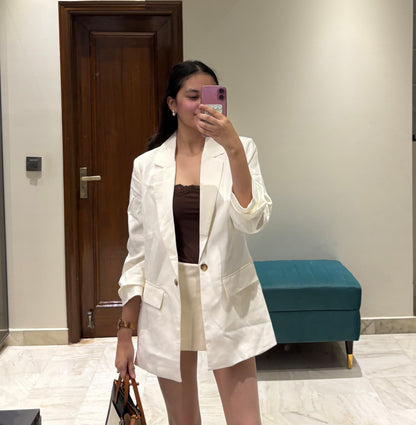 White Cream Blazer