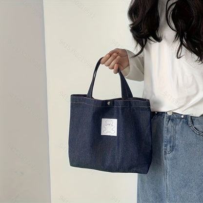 Denim Teddy Bag