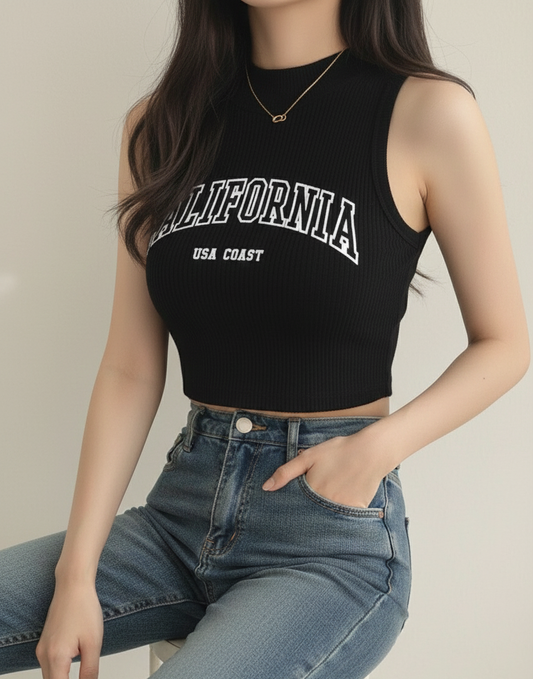 Ribbed Vest Top