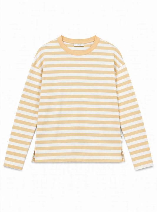 Yellow Striped Full Sleeved T-Shirt