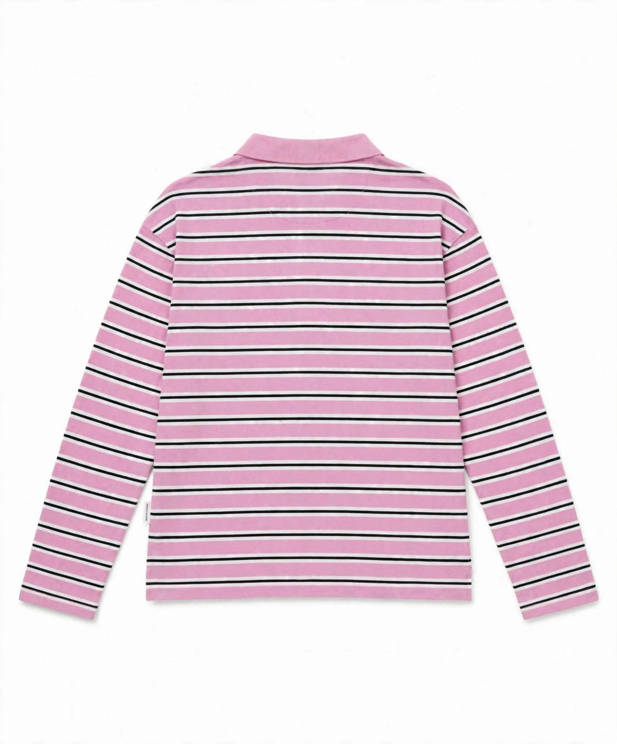Collar Striped Full Sleeved T-Shirt