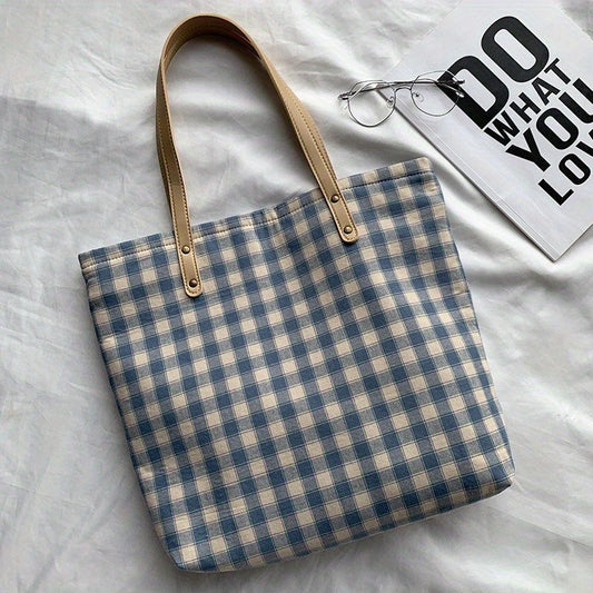 Check Tote Bag