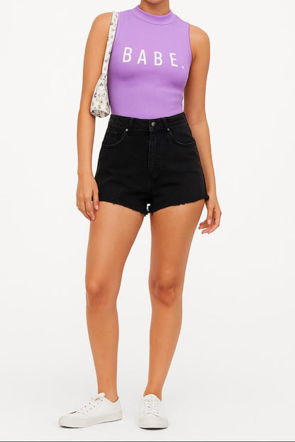 Printed Vested Top - BABE