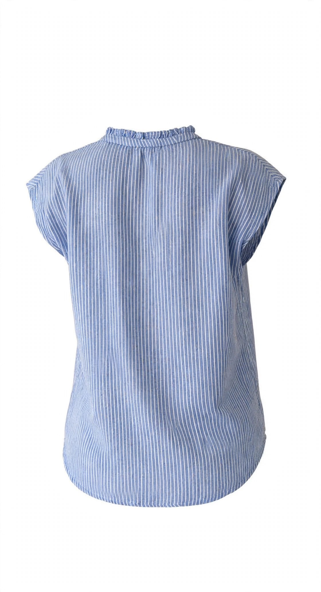 Striped V neck Top