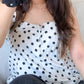 Polka Strap Top
