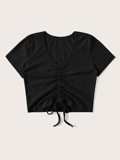 Della Drawstring Top