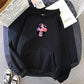 Black Printed Hoodie
