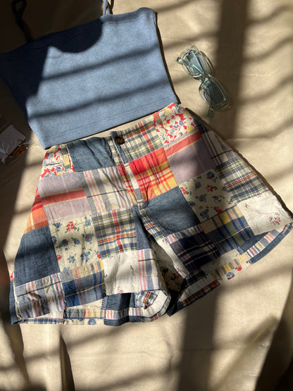 Patchwork shorts