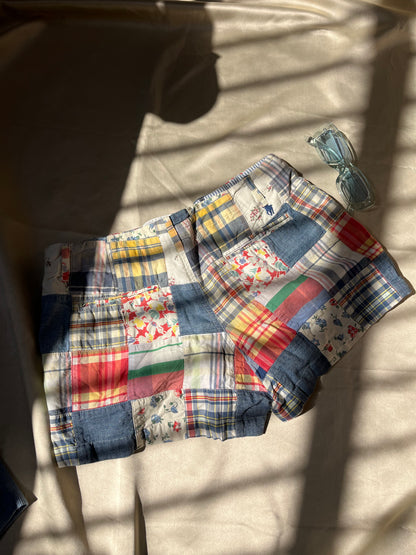 Patchwork shorts