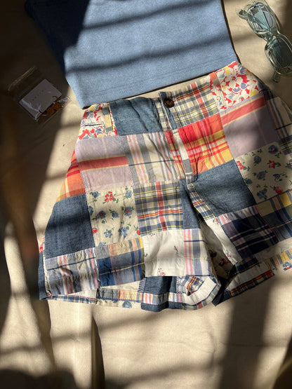 Patchwork shorts